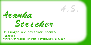 aranka stricker business card